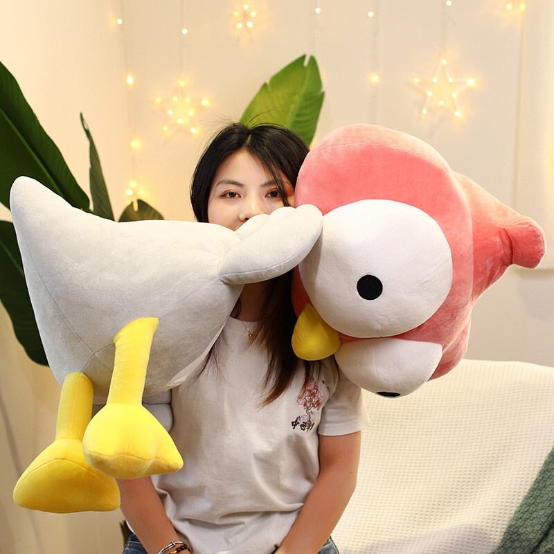Funny Shocked Giant Ostrich Plushies